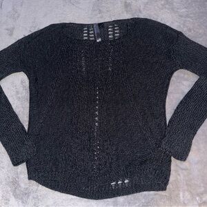 Le Temps Des Cerises Black Knit Sweater/ Top/ Long sleeve